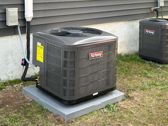 New air conditioning installaton