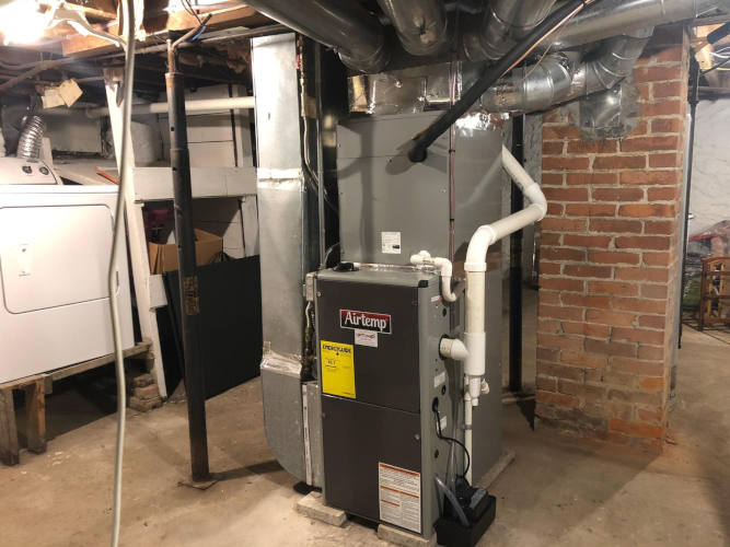New furnace installation